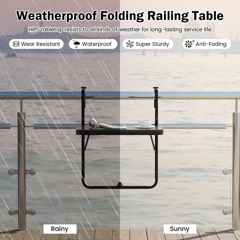 24'' Rectangular Adjustable Folding Table