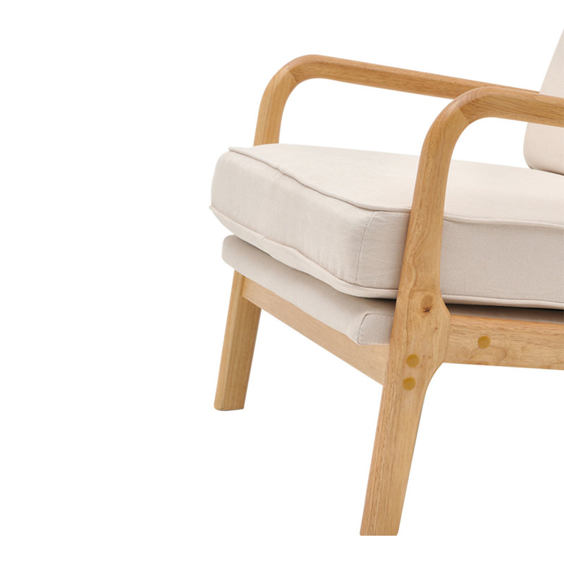 Vulpecula Velvet Armchair, Beige