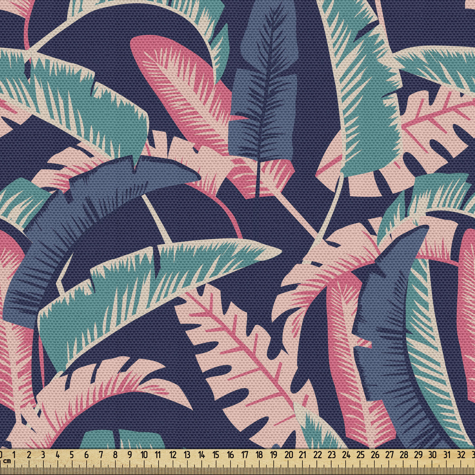 Shade - Tropical Pattern Woven Texture Upholstery Fabric by the Yard