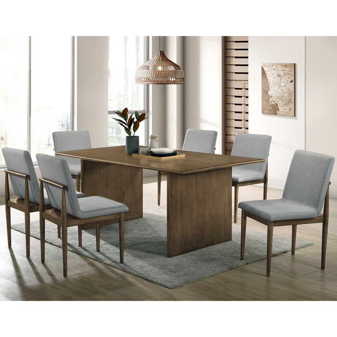 Chislett Solid Wood Dining Set Wade Logan® Pieces 