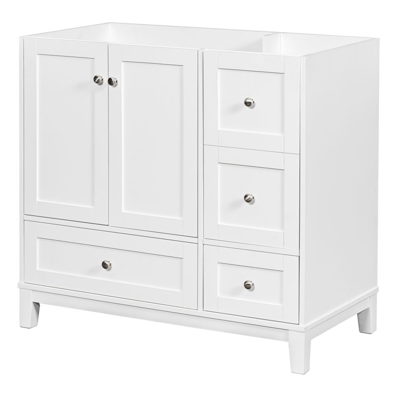 17.50'' Single Bathroom Vanity Base Only, White