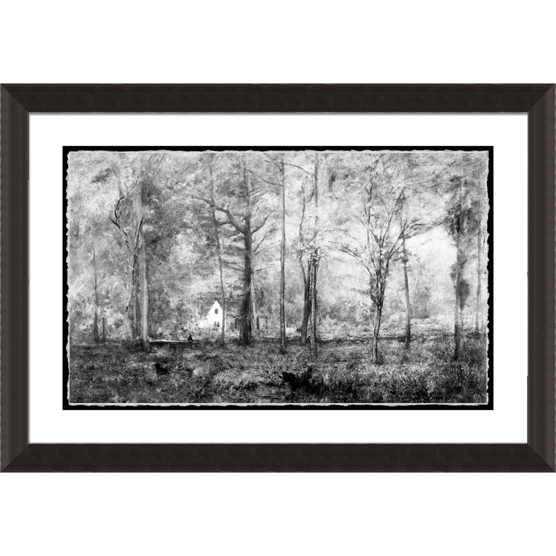 House In The Forest Painting