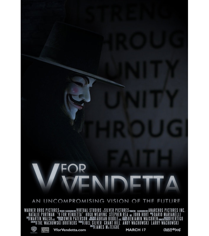V pour Vendetta, H 24 po x l 17 po