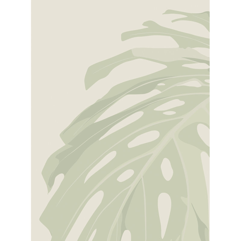Panneau mural feuilles de palmier Wilsonia L 4 pi x l 96 po Oceanside, Vert