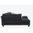 Alger 98" Wide Left Hand Facing Sofa & Chaise With Ottoman-786328632