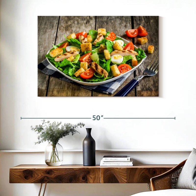 Yarlin Chicken Caesar Salad, 26" H x 39" W