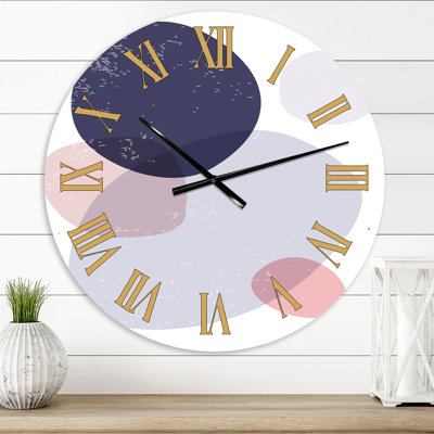 Oversized Minimal Elementary Organic and Geometric Compositions XXXXXXI Wall Clock