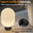 Modern Opal Glass Cordless Rechargeable Table Lamp Unique/statement Dimmable Led Bedside Lamp For Cozy Bedroom