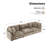 118.5” W Oversized Down-Filled 3-Seater Modular Sofa-1985693111