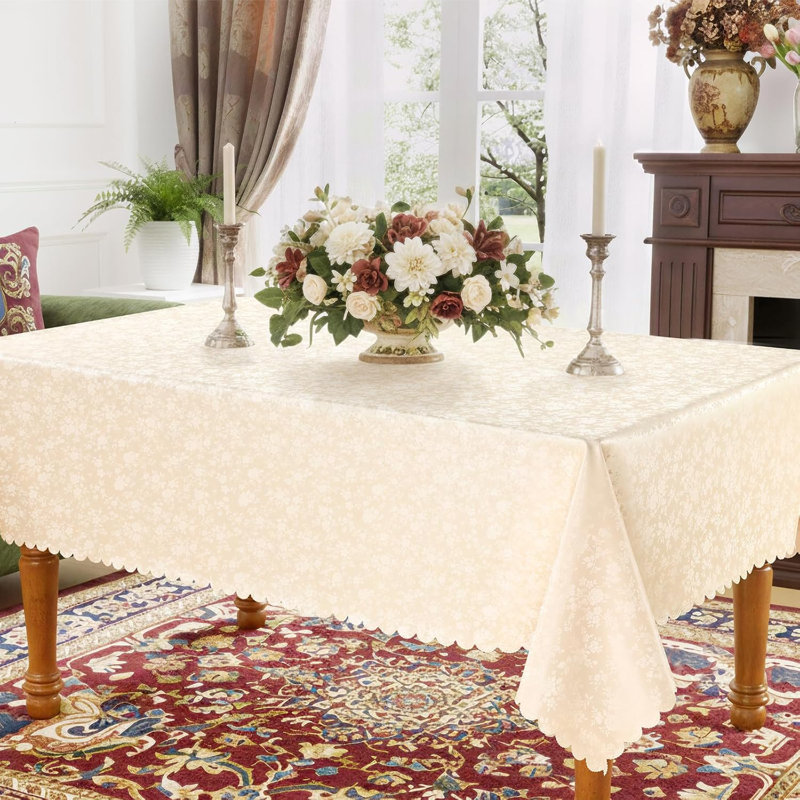 Nappe rectangulaire, nappes en vinyle résistantes et imperméables, housse de table lavable et lavable