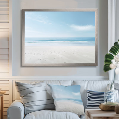 Aloura Minimalism Beachside Serenity - Coastal Beach Wall Art