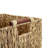 Handmade Water Hyacinth Storage Basket Set with Wood Handles (Set of 4)