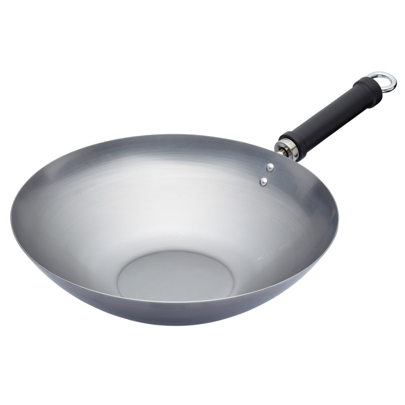 World of Flavours Oriental 30cm Carbon Steel Wok