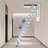 12 Steps Pull Down Folding Attic Stairs Ceiling Mounted With Pull Rod 661LB-1461063962