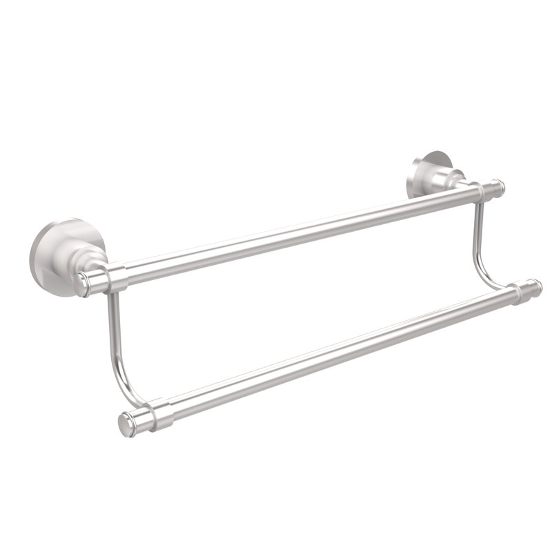 Porte-serviettes mural double Arviso, Chrome satiné