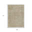 Tapis extérieur lavable abstrait brun clair et beige 9 pi x 12 pi