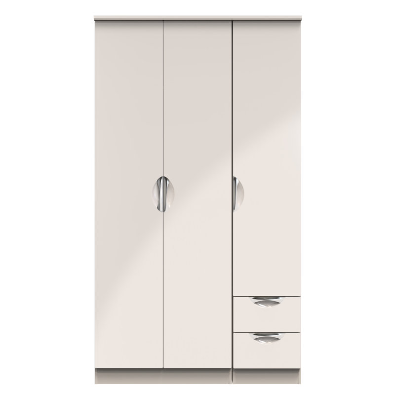 Bhodhini Manufactured Wood Wardrobe, Gloss/Kashmir