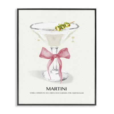 «Martini pastel avec arc», estampe numérique par Susan Jill