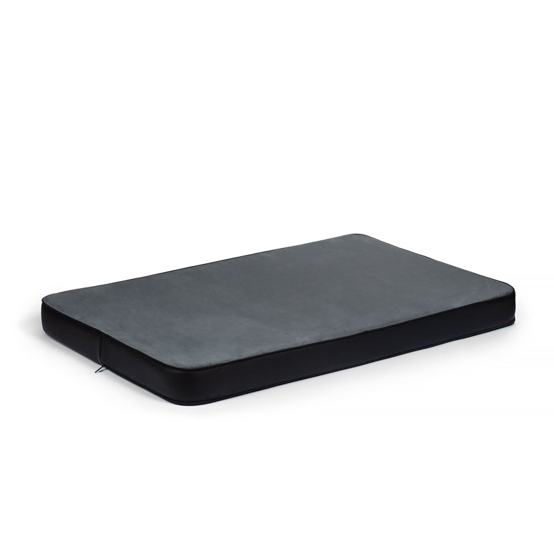 Pet Bed, 8cm H x 100cm W x 67cm D, Black/Grey