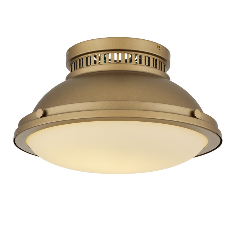 2-Light Flush Mount, 2, 8" H X 14" W X 14" D