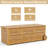 Union Rustic Monsen 10cm W 180L Acacia Deck Box with Wheels in Beige