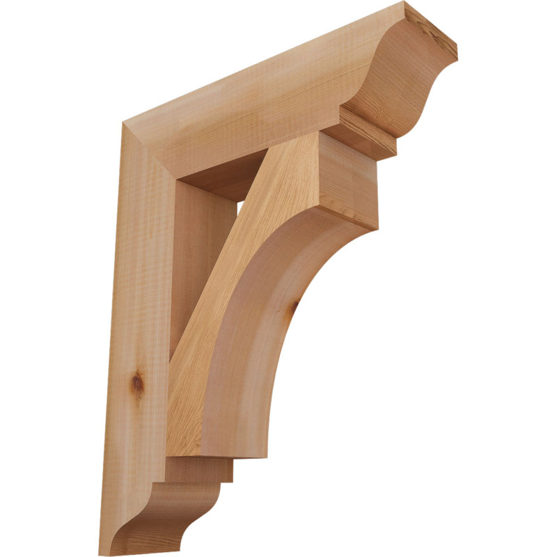 Support traditionnel Westlake, Cèdre rouge de l'Ouest, Lisse, H 20 po x l 3,5 po x P 16 po