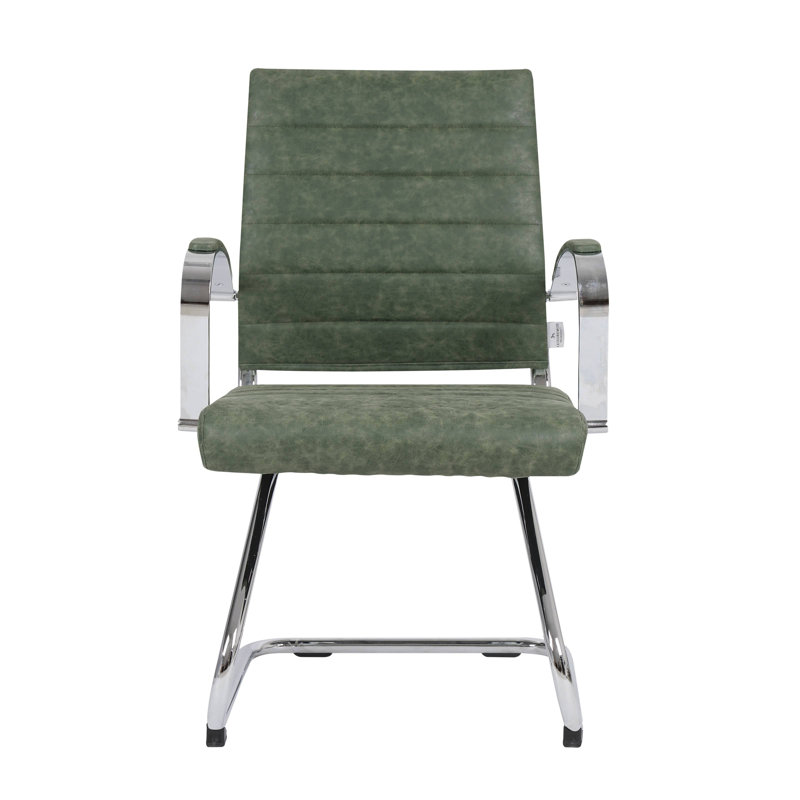 Doba Ergonomic Executive Office Chair in Leather with Lumbar Support and Steel Frame – Modern Desk or Conference Chair for Home Office, Study, or Workstation