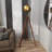 Staley 71'' Mahogany Tripod Floor Lamp