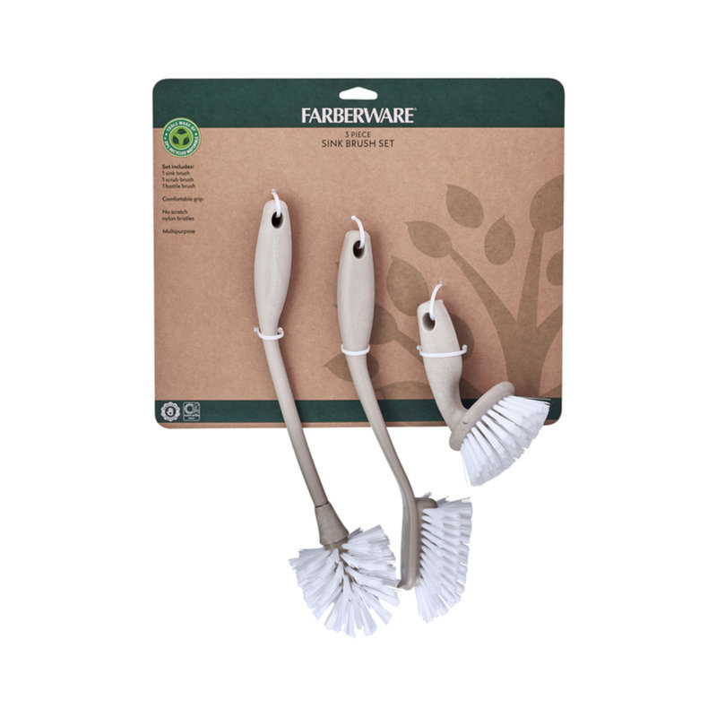 Farberware 3-Piece Sink Brush Set