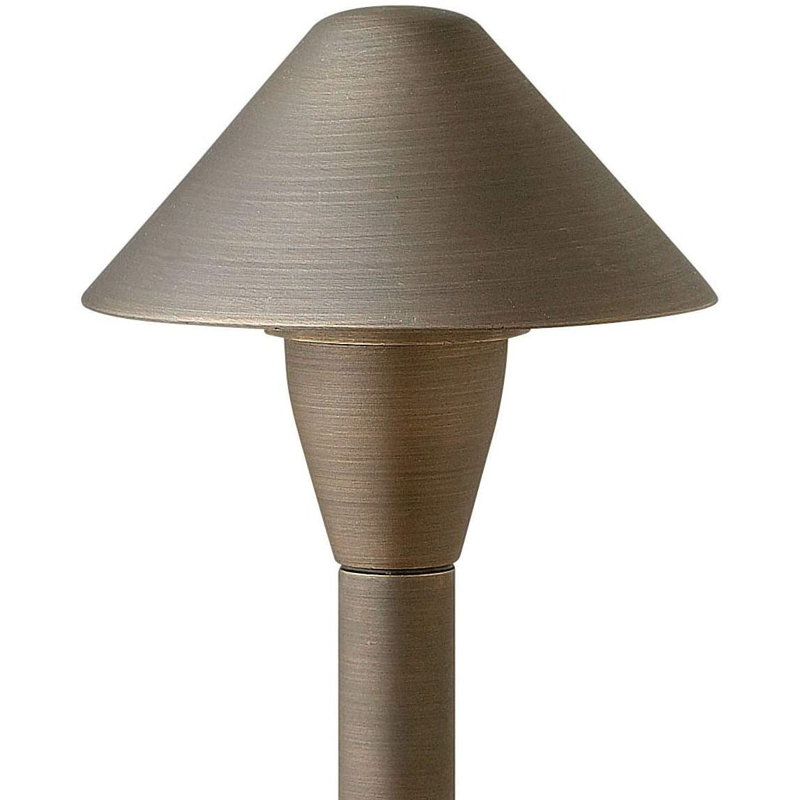 Éclairage de sentier à basse tension, H 15,75 po x l 5,25 po x P 5,25 po, Bronze mat