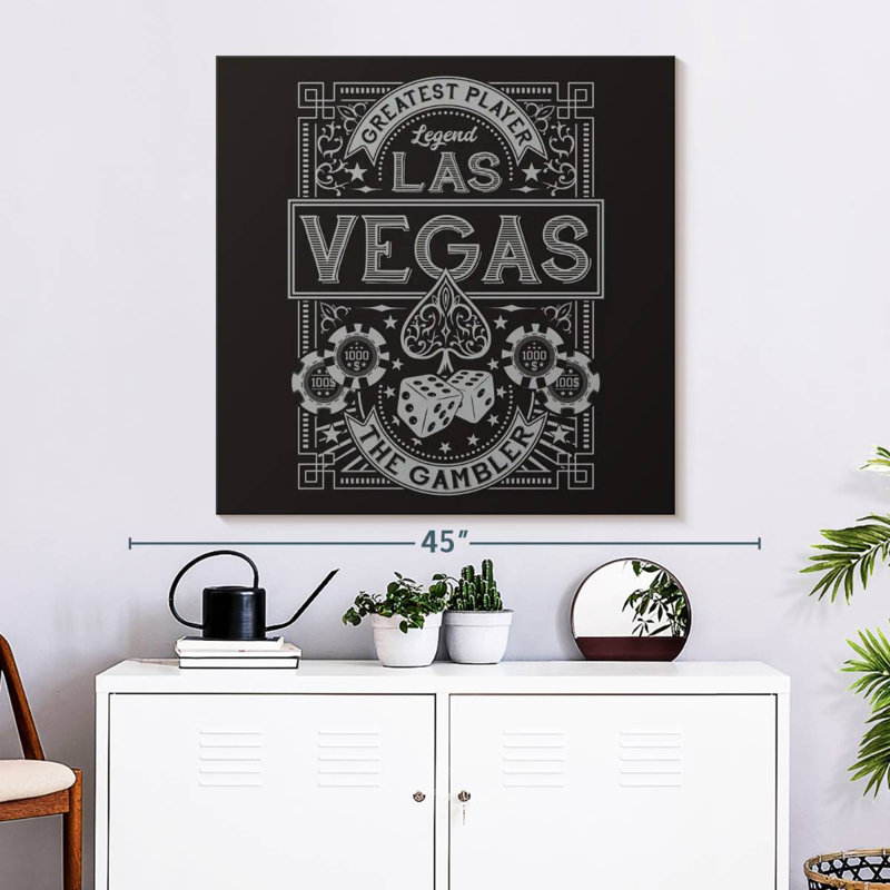 Senne Fun Las Vegas Casino, 33" H x 33" W
