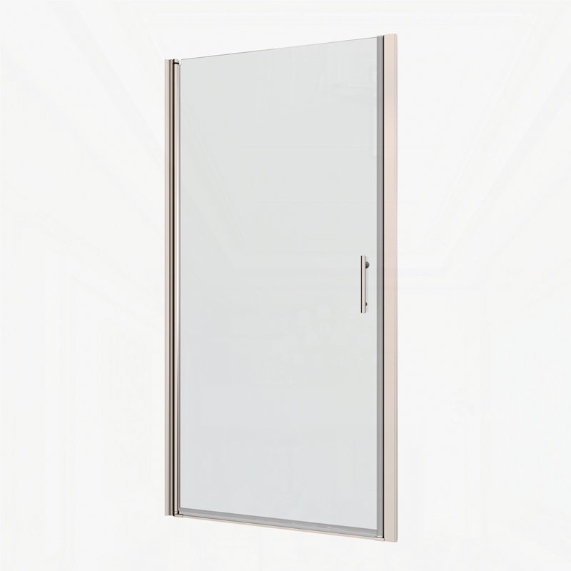 1 3/8" adjustment,universal pivot shower door, open outside, Chrome