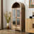 73" Tall Arched Storage Display Cabinet-163016237