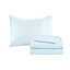 Édredon pour lit simple - Motif médaillon bleu marine, taies décoratives brodées, drap complet, literie moderne et tendance, rembourrage, style relaxant-121305281-121305284