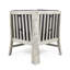 Fauteuil d'angle gris - Structure en bois et - Coussins de siège d'extérieur avec support pour coussin d'eau