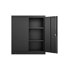 Casier de rangement, classeur, armoire de rangement avec serrures de porte et deux tablettes réglables, convient comme armoire pour la maison, le bureau, l'école et le garage