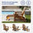 Folding Adirondack Chair Outdoor HIPS Adjustable Adirondack Chair with Footrest and 2 Cup Holder 5-Level Adjustable Patio Chair for Lawn, Poolside, Patio, Teak-264475180