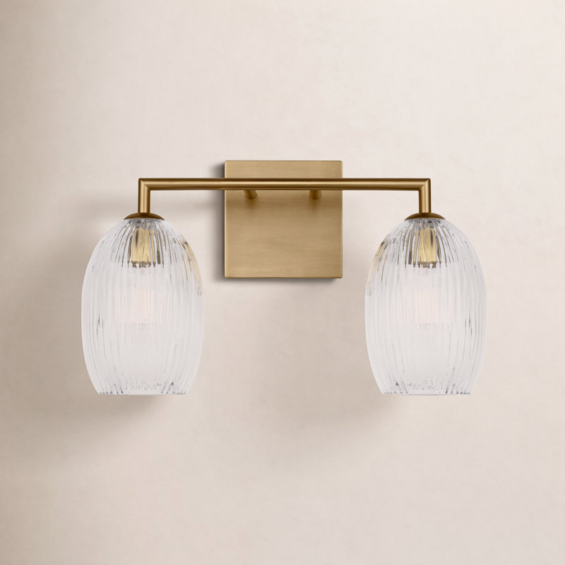 Wilmont Vanity Light, 2, Burnished Brass