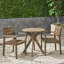 Mystic 2 - Person Wood Patio Dining Set with Round Table-88515782