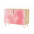 Sideboard Buffet Cabinet with Storage pink watercolor with 2 Doors for Living Room and Kitchen