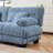 27 Armless Sofa W/1 Pillow - Blue