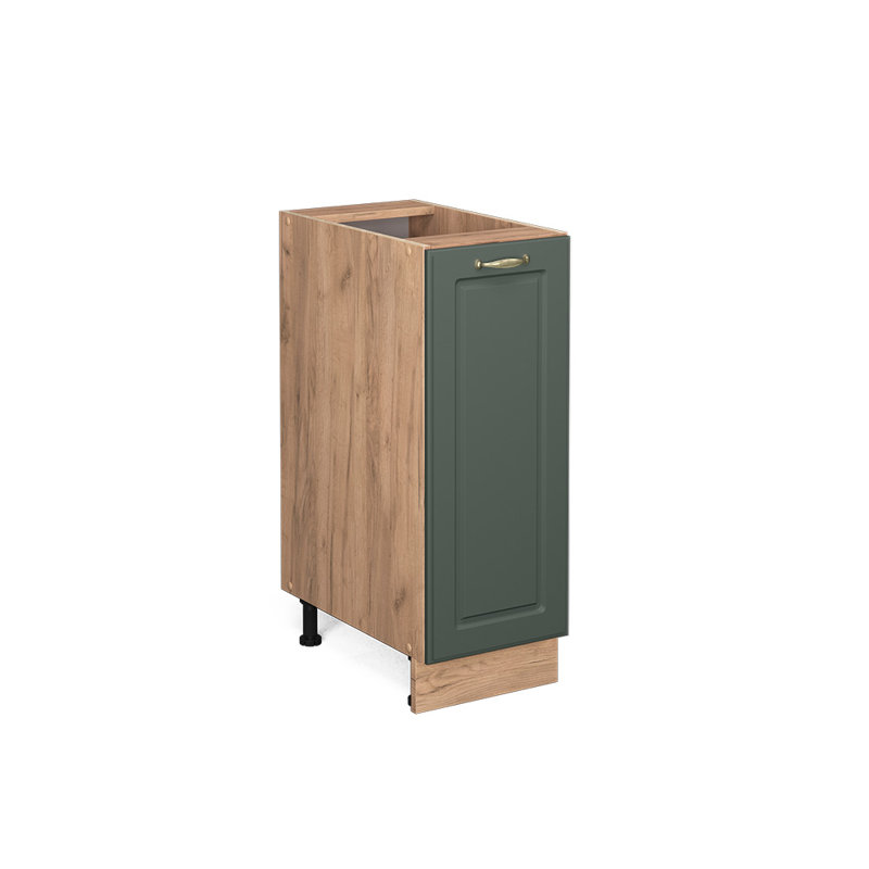 Fame 327 + front ant gold country house_30 x 82 x 51.6, Green/Brown