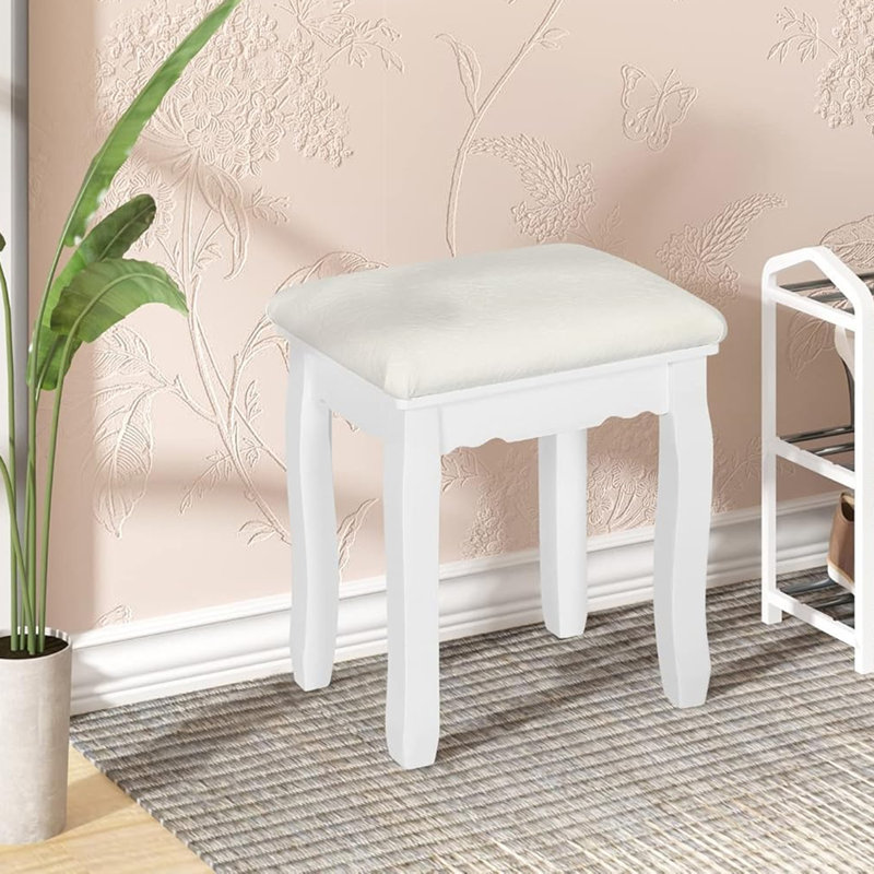Solid + Manufactured Wood Accent Stool