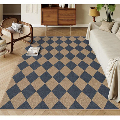 Vilena Herringbone Pattern Washable Area Rug - Chic Textured Design for Living Room, Bedroom, or Entryway Decor