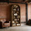Arched Bookcase,Spacious Display Shelving Unit,Tall Bookshelf-126454173