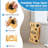 Bamboo Toilet Stool Foldable, 7 in Poop Stool for Bathroom