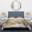Ensemble de housse de couette en microfibre / polyester Golden Abstract Bedding-1301060830