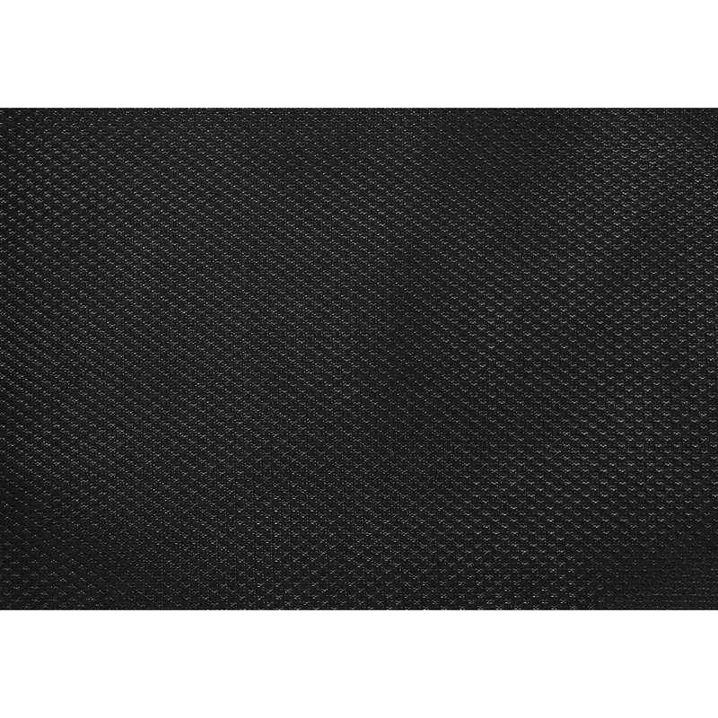 Chaise de bureau contemporaine en maille noire à hauteur ajustable avec siège fixe et ergonomique pivotant à 360 degrés, siège rembourré extra large