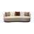 Mallorca Modern Curved Upholstered Sofa