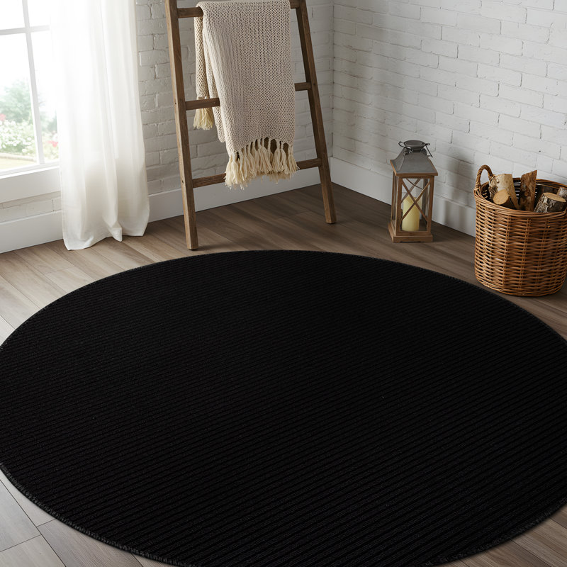 Arturas Non-Slip Area Rug, Round 6'
